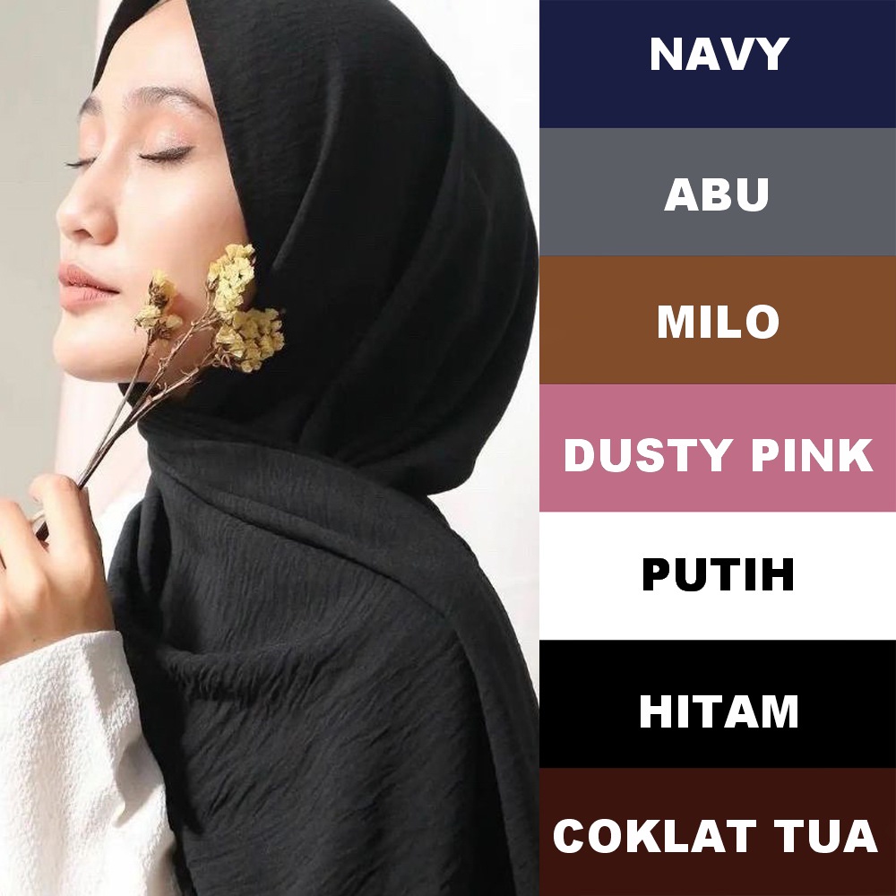 Hijab Pashmina Crinkle Airflow Premium