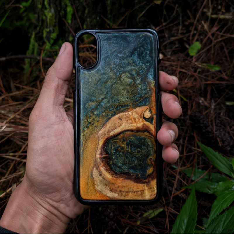 PHONE CASE IPHONE X RESIN WOOD