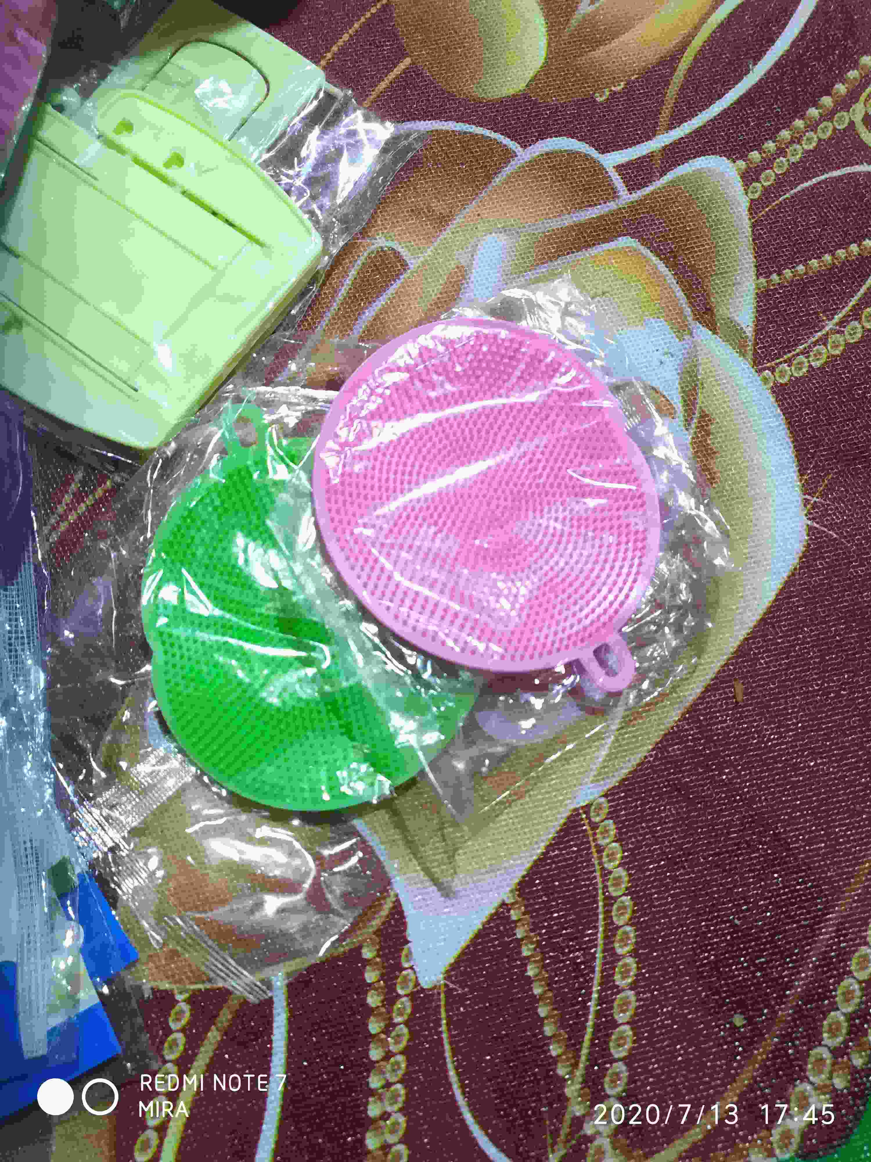 Es105  Sponge Pembersih Piring Serbaguna/silicone Sponge Kitchen