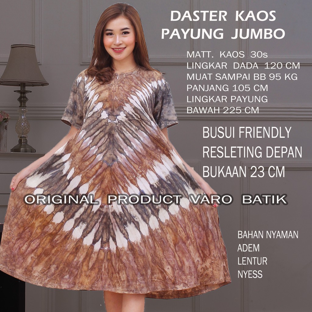 [TERLARIS] DASTER PAYUNG KAOS JUMBO XXL BUSUI RESLETING BUMIL TIEDYE VIRAL