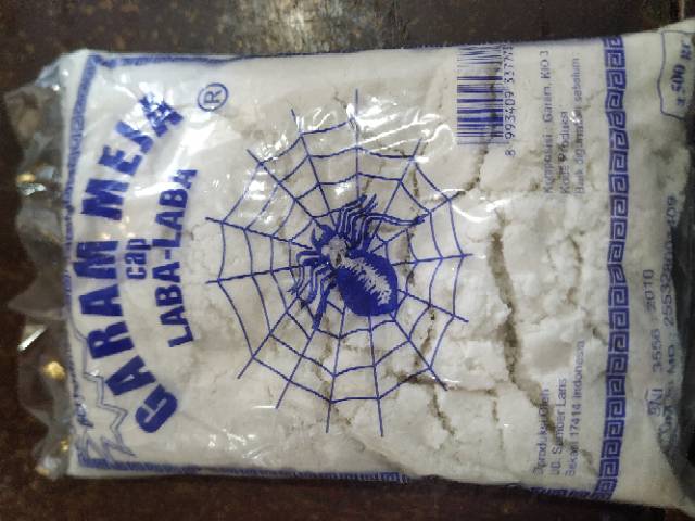 

Bny31 Garam Meja Halus cap Laba-Laba 500gr per bal (20 pcs)