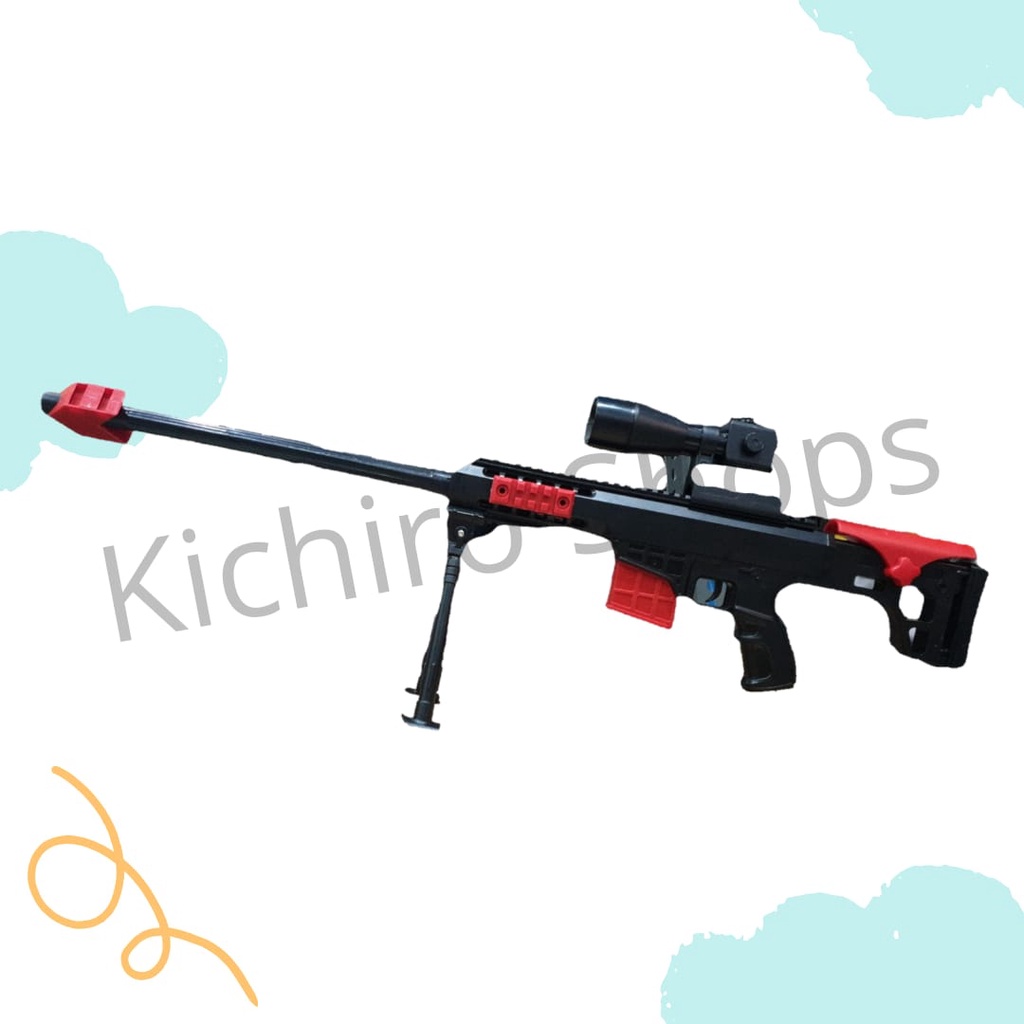 Mainan Army Combat Max Gun Pistol Nerf Soft Bullets Sniper - Kichiro Shops