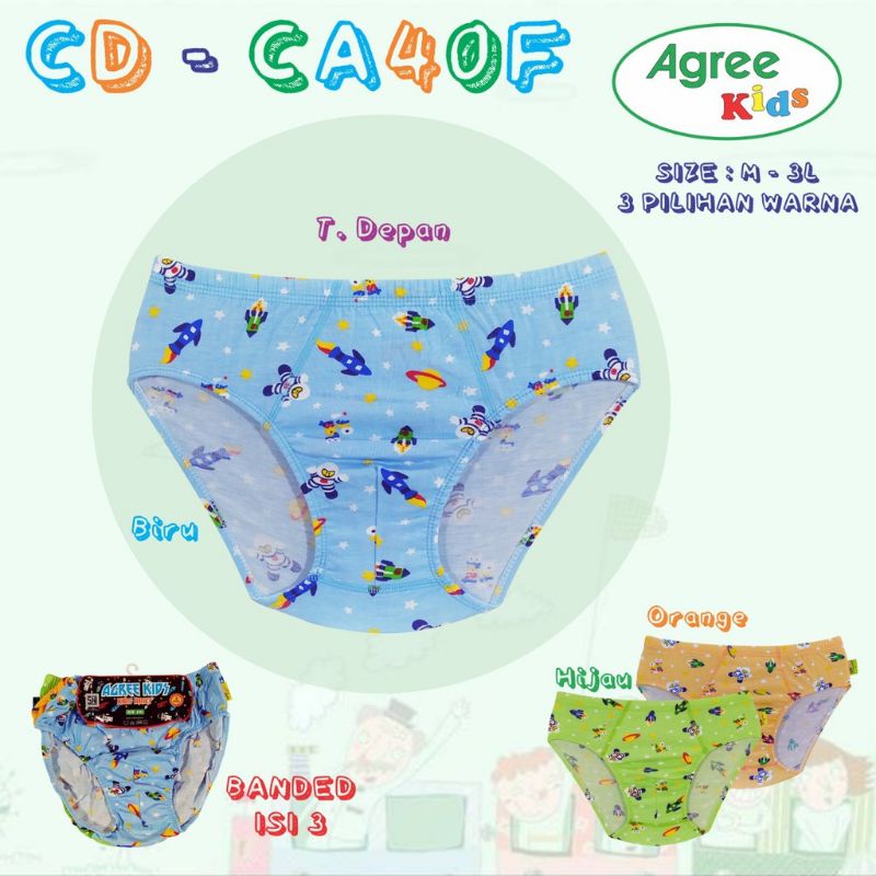 CD/ SLEMPAK ANAK LAKI LAKI KATUN MERK AGREE