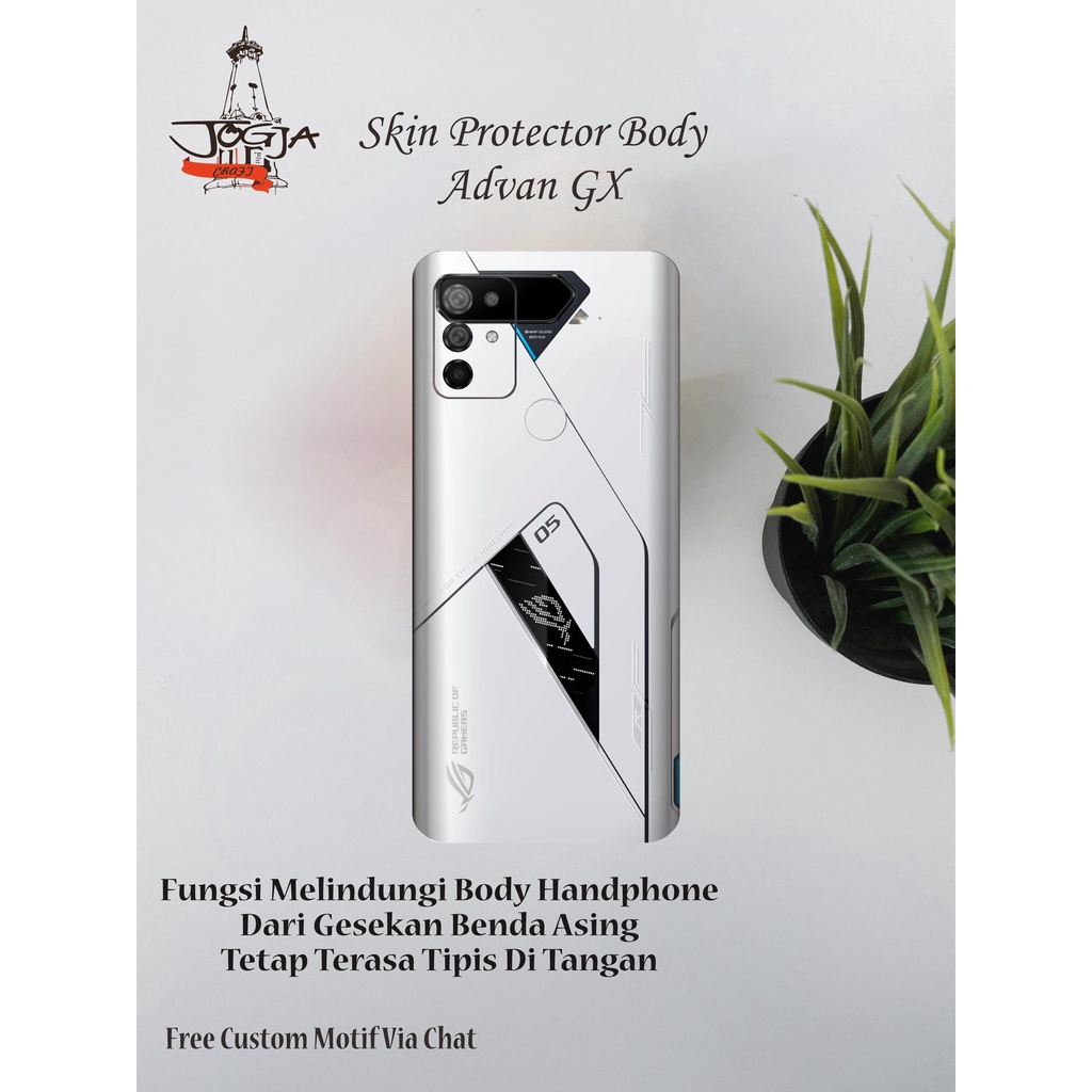 Garskin HP Advan GX Motif rog - Free Custom Motif Via Chat