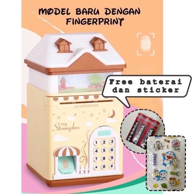 Ready celengan atm Rumah Lampu Projer brankas safe deposit box bank 90Z