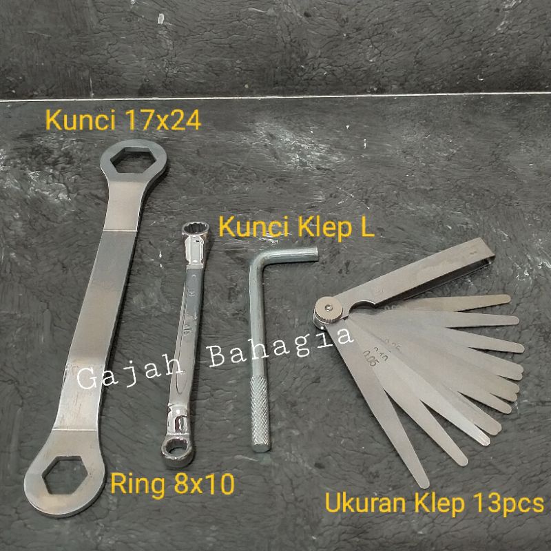 Kunci klep set Kunci setel klep set 4 pcs Paket kunci stel klep motor set 4pcs