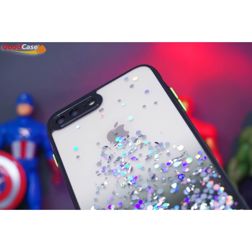 GoodCase - Case iPh 6 | 6+ | 7/8/SE 2020 | 7+/8+ | 9/XR | 9+/XS Max | X/XS Dove Candy Glitter