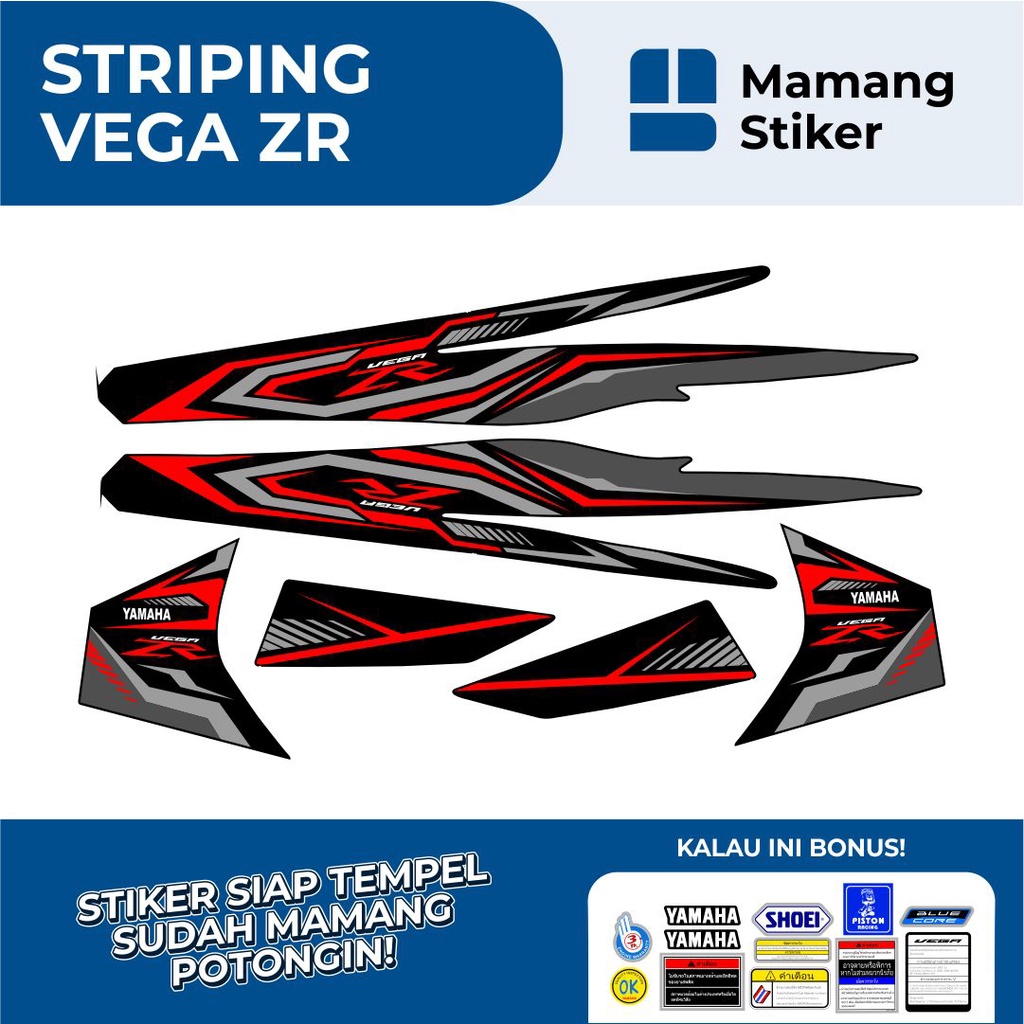 STRIPING VEGA ZR LIST VARIASI 2/STIKER VEGA ZR SIMPEL LIS ROADRACE RC/STICKER VEGA ZR THAILAND THAIL