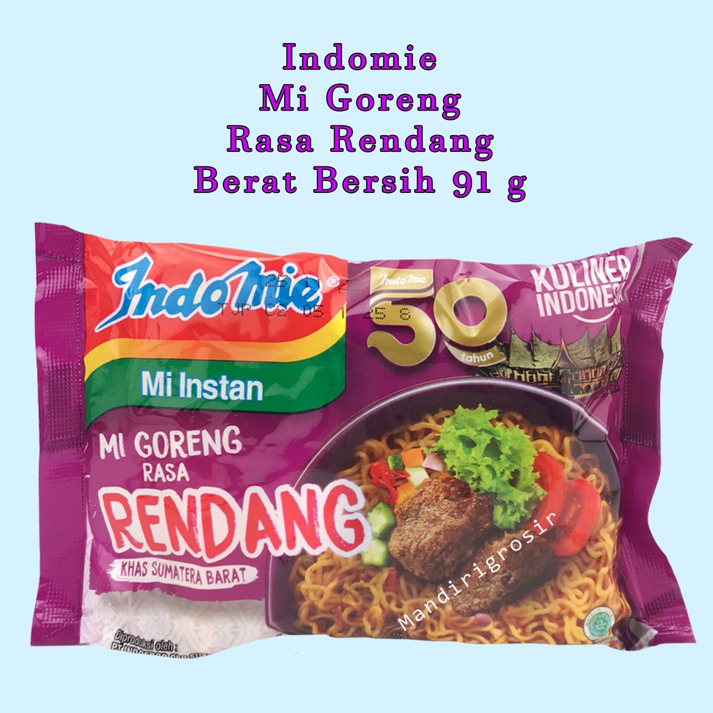 mie instan * Indomie * rendang