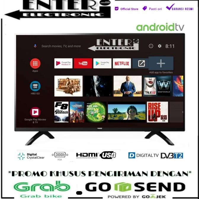 Philips Led Tv 32Pht5853 - Smart Tv Led 32 Inch Android Tv 32Pht5853S