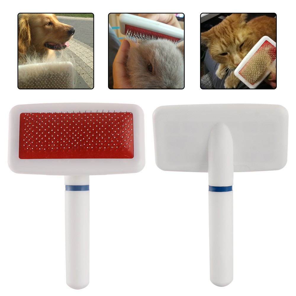 Suyou Sisir Grooming / Pijat / Mandi Anjing / Kucing Peliharaan Bahan Plastik + Metal Tahan Lama