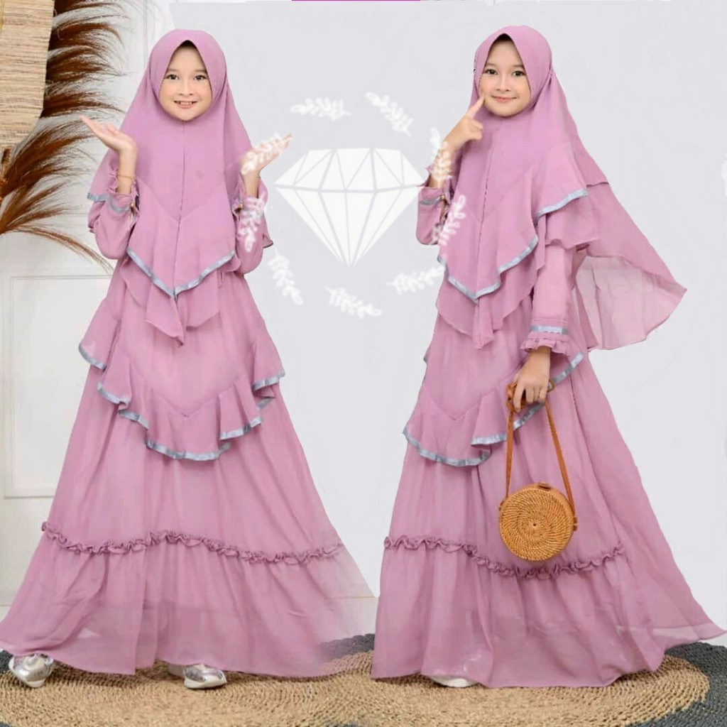 RL- Syari Kid Duvency gamis fashion gamis anak perempuan gamis anak kecil gamis terlaris gamis murah