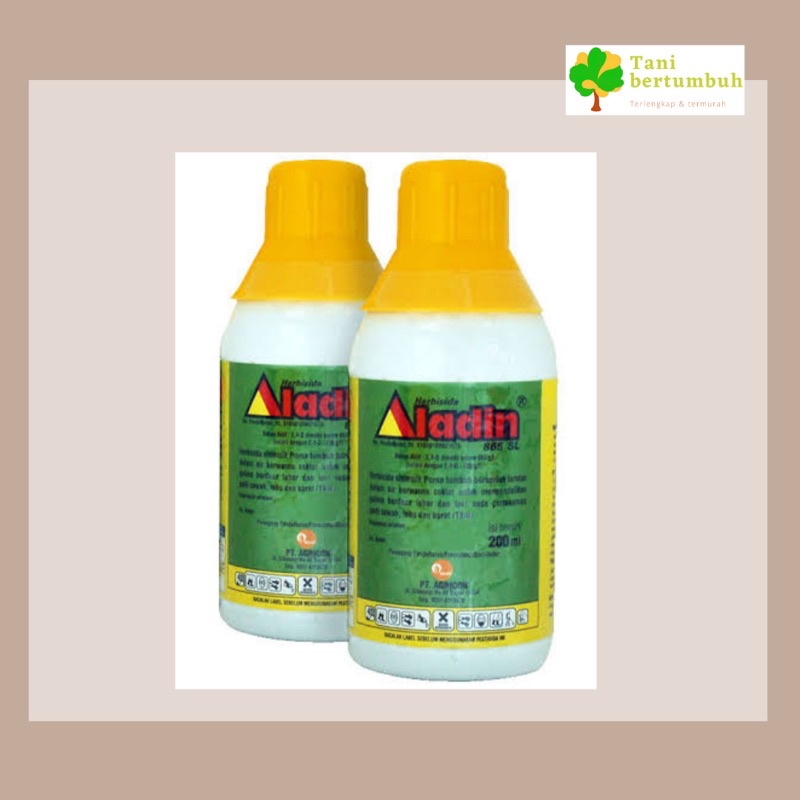 Herbisida Aladin 865 SL 200 ml - pembasmi rumput gulma pada tanaman