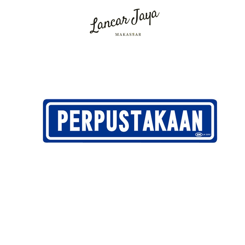 

Papan Tanda Sign Board Label Acrylic Perpustakaan Kecil LK 225 C