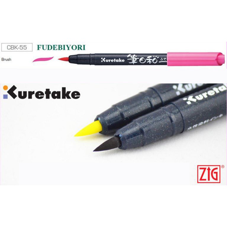 

Zig kuretake brush fudebiyori kuas lukis CBK 55