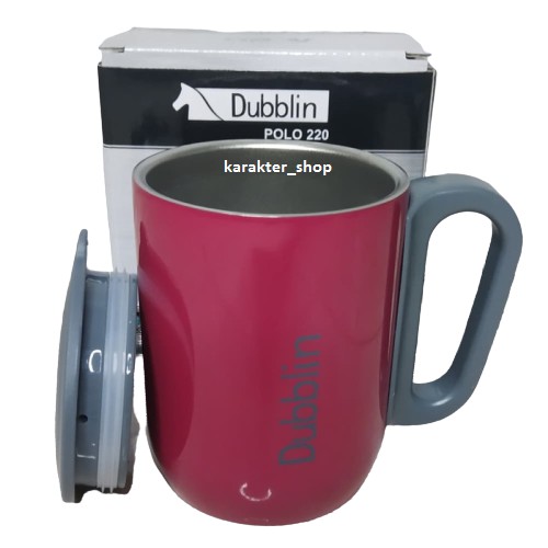 Mug Gelas Cangkir Tahan Panas Dubblin/3botol 220 ML Kopi Teh Stainless Stell