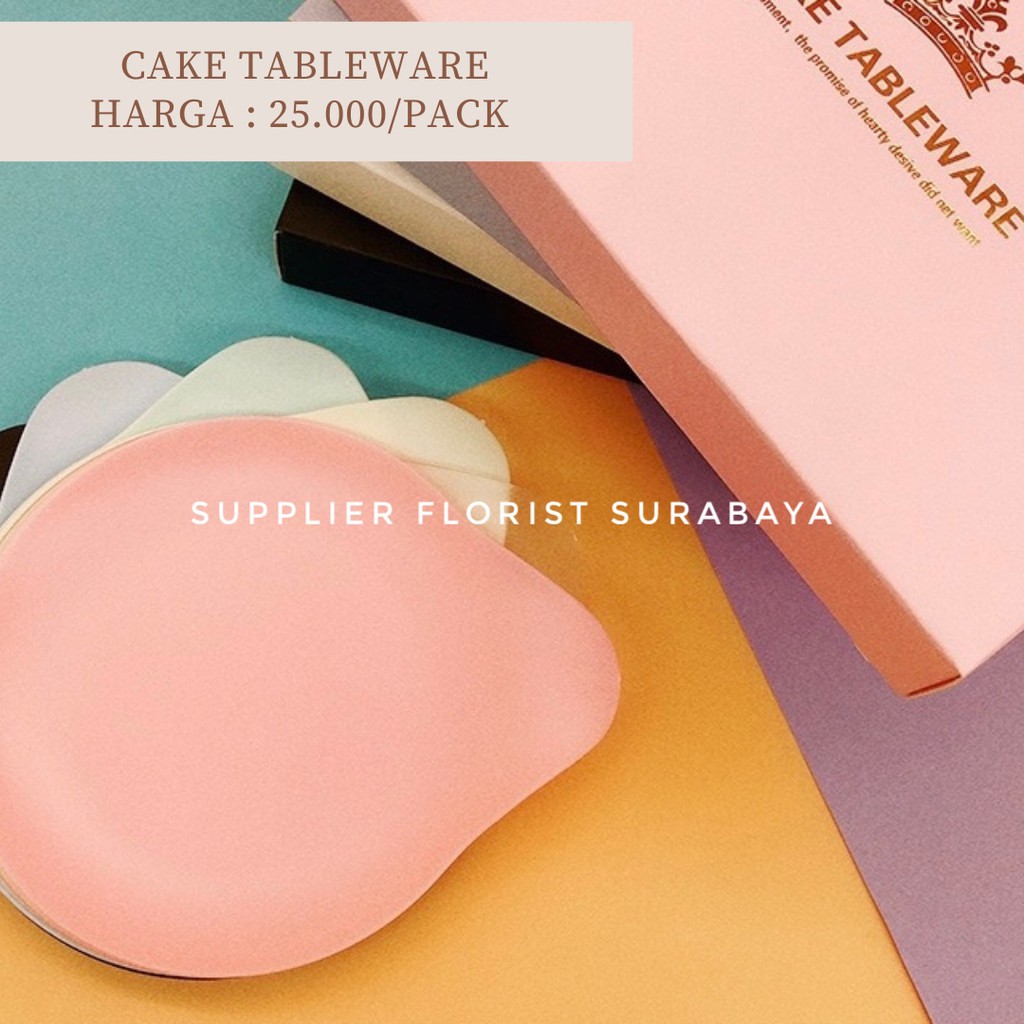 CAKE TABLEWARE REUSEABLE 5 SENDOK, 5 GARPU, 1 PISAU BAHAN PLASTIK KAKU KERAS BISA DICUCI DAN DIPAKAI BERKALI - KALI