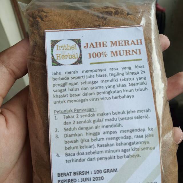 

JAHE MERAH BUBUK 100GRAM