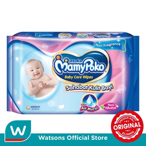 Mamy Poko Wipes Antiseptic Non Fragrance 48g