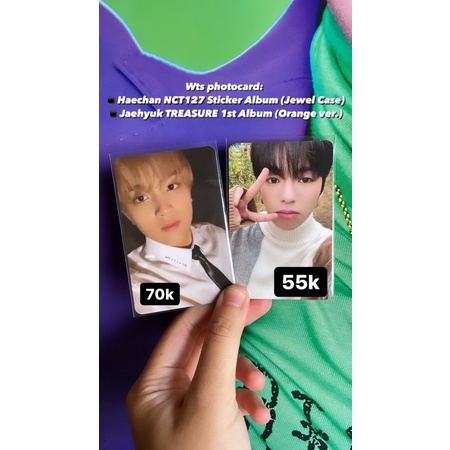 Photocard Haechan Sticker + Jaehyuk 1st Album