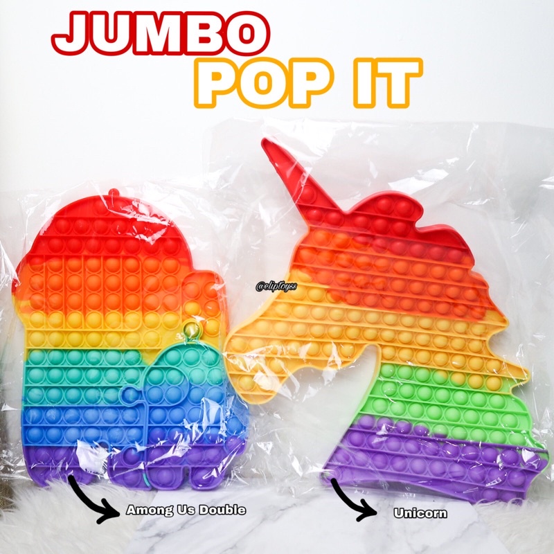 POP IT FIDGET TOY SUPER JUMBO RAINBOW SUPER MURAH ORIGINAL MAINAN ANAK PENGHILANG STRESS