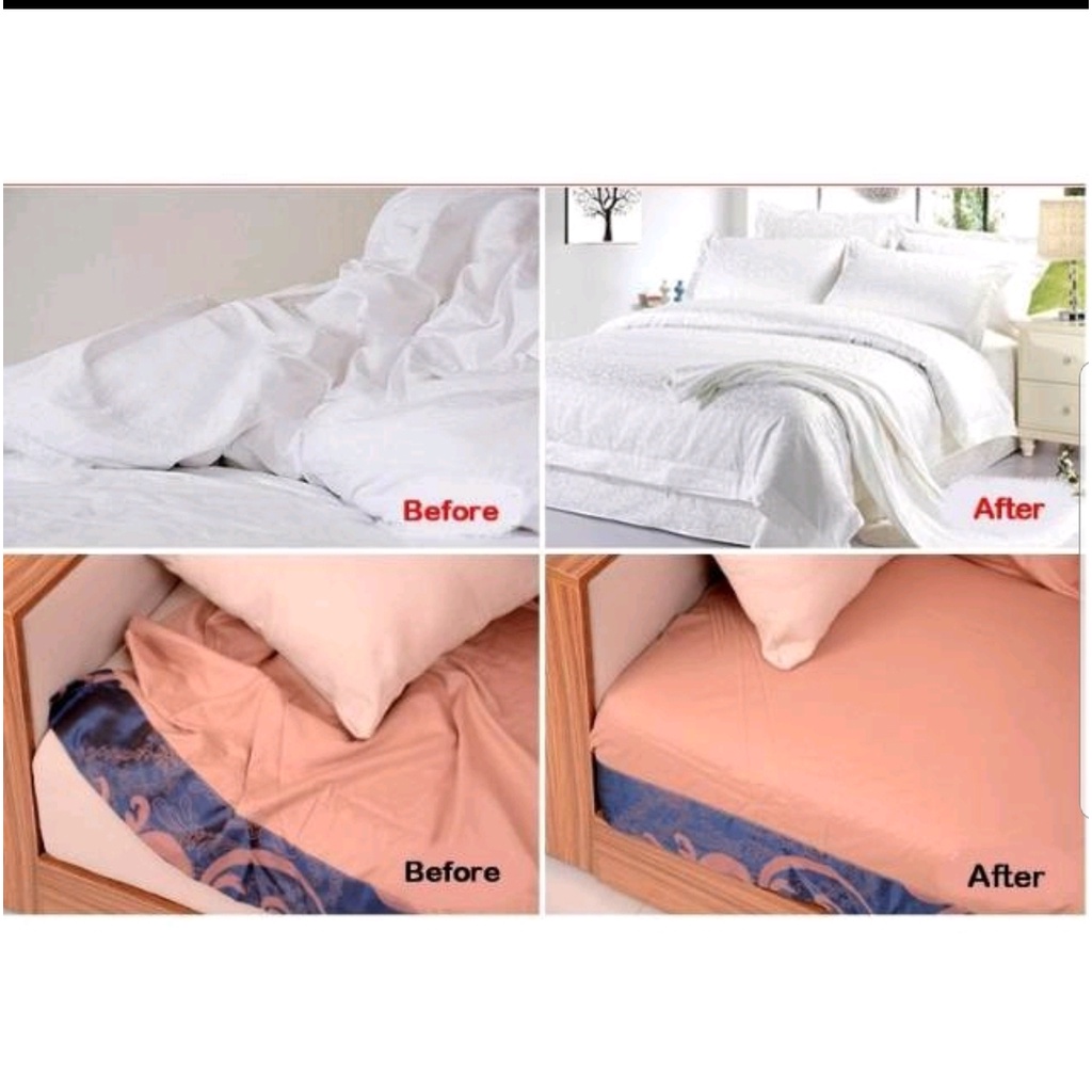 Pengait Sprei Karet Jepitan Sudut Sprei Kasur Sheet Gripper Isi 4pcs