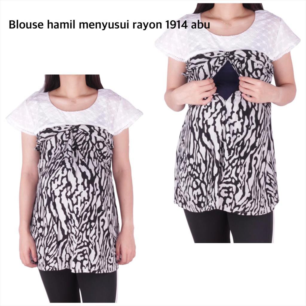 Blouse Hamil Menyusui Rayon 1914 All Varian