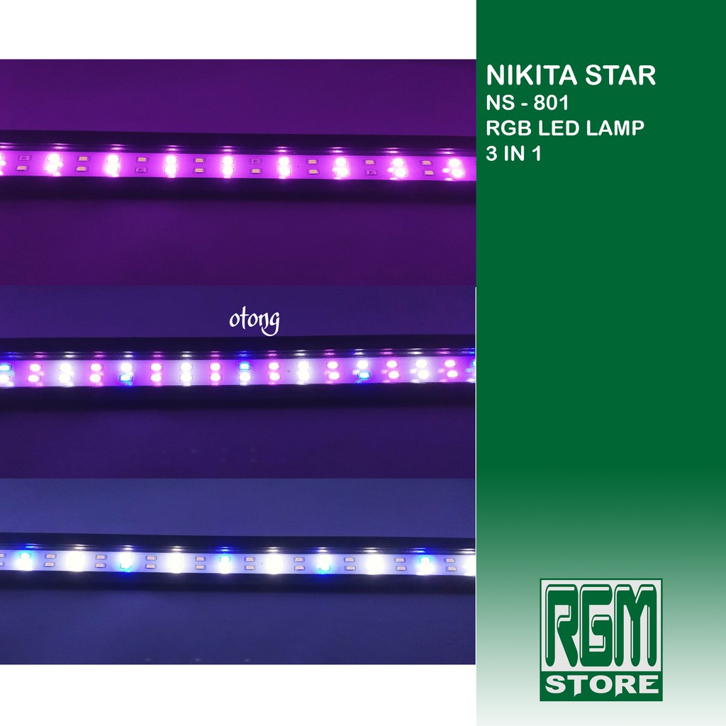 NIKITA STAR NS - 801 NS801 3 in 1 Lampu LED aquarium aquascape murah