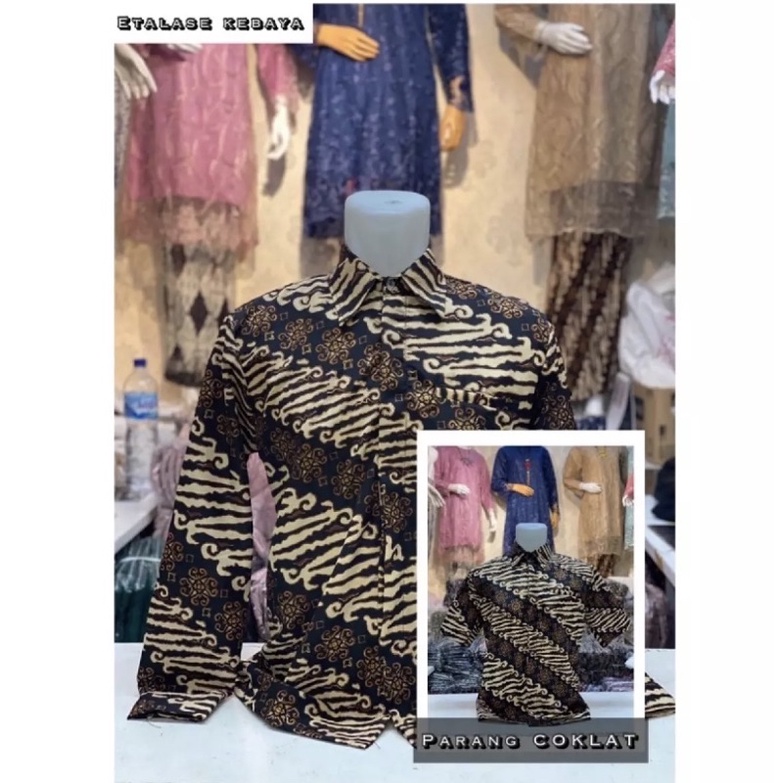 Kemeja panjang batik pria/kemeja pesta pria/batik pria panjang lengan/kemeja batik nusantara