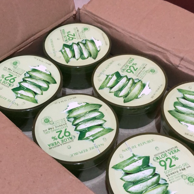 Nature Republic Aloe Vera Soothing Gel asli korea 100%