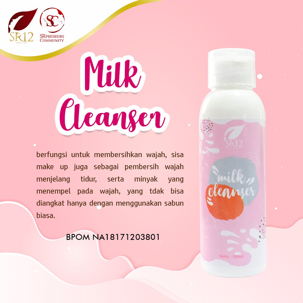 CLEANSING MILK SR12 / SUSU PEMBERSIH WAJAH ALAMI BPOM | Shopee Indonesia