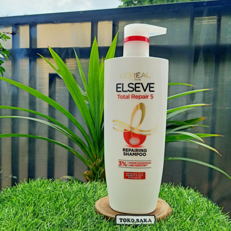 Loreal Paris Elseve Total Repair 620ml - Repairing Shampo Untuk Rambut Rusak