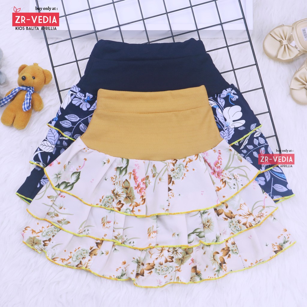 Sasha Skirt uk 2-3 Tahun / Rok Anak Perempuan Murah Skirt Pendek Polos Kaos Lucu Grosir Pakaian Adem