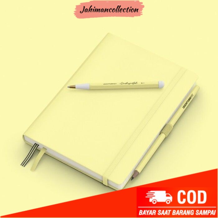 

✨ BISA COD ✨ LEUCHTTURM 1917 Smooth Color Notebook Medium A5 251p Hardcover - Vanilla, Dotted