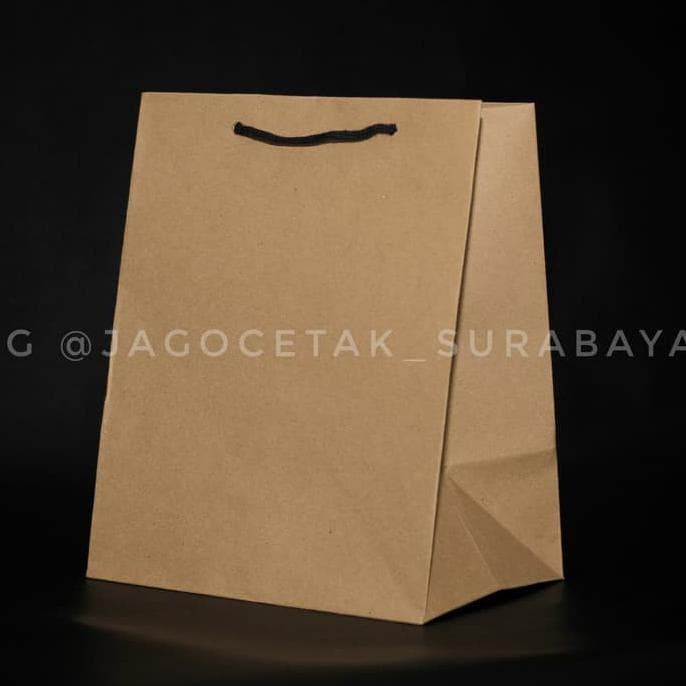 

✨ BISA COD ✨ Jual Paperbag 18X12X22 Pxlxt Craft Coklat Polos Paper Bag Berkualitas