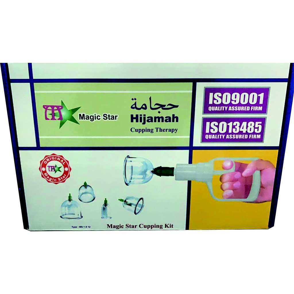 Kop Angin Isi 12 Kop Original Murah Tebal Lengkap / Alat Bekam isi 12 pcs Magic Star Cupping Therapy