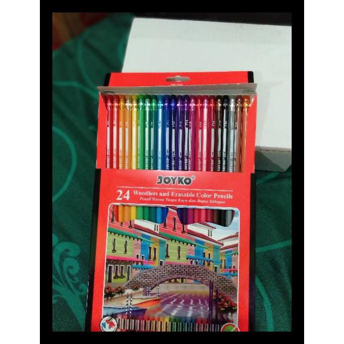 

Hot Product 24 Pensil Warna Joyko Bisa Di Hapus Erasable Color Pencil Terjamin