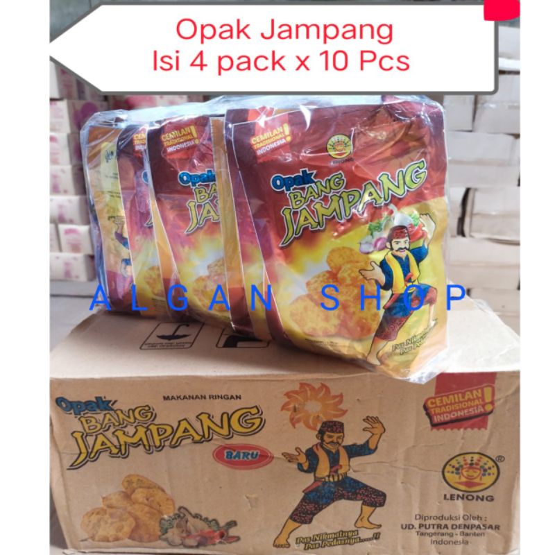 Keripik Snack Opak Bang Jampang 1 Pack 10 Pcs Pedas Mikako Toyaki Rasa Rumput Laut Balado Sapi pangg