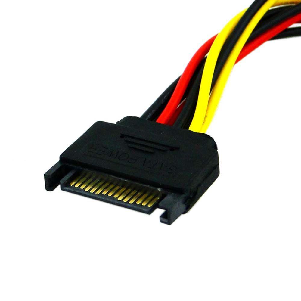 Agustina Hard Disk Power 15Pin High Quality Power Extension Cable PSU Kabel Ekstensi 1sampai2 Kabel Ekstensi Kabel Power Splitter Kabel Penyambung Kabel Power Lead SATA Power Cable