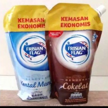 

frisian flag pouch 280 ml & 545 ml value pack coklat, kental manis