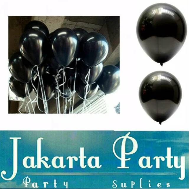 Balon Metalik Hitam