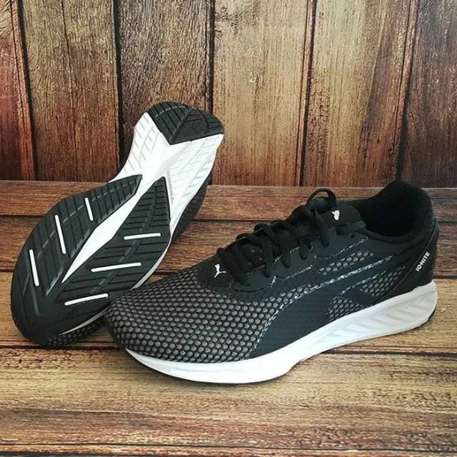 ORIGINAL PUMA IGNITE 3 Sepatu Olahraga Lari Unisex Hitam