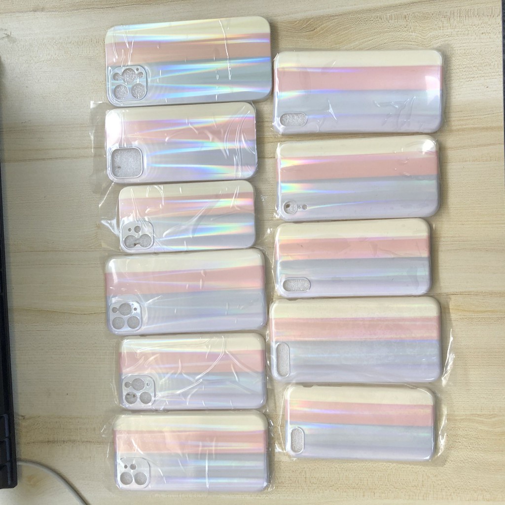 Soft Case Silikon Anti Jatuh Warna Pelangi Untuk Iphone 7 8 Plus X Xs Xr Xs Max 12 11 Pro 11 Pro Max