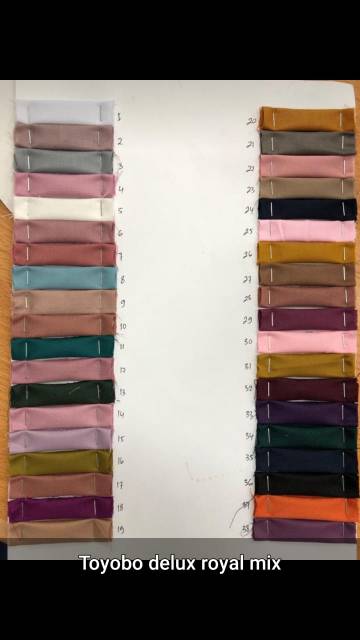 BAHAN COTTON TOYOBO GOLD/KATUN POLOS TOYOBO