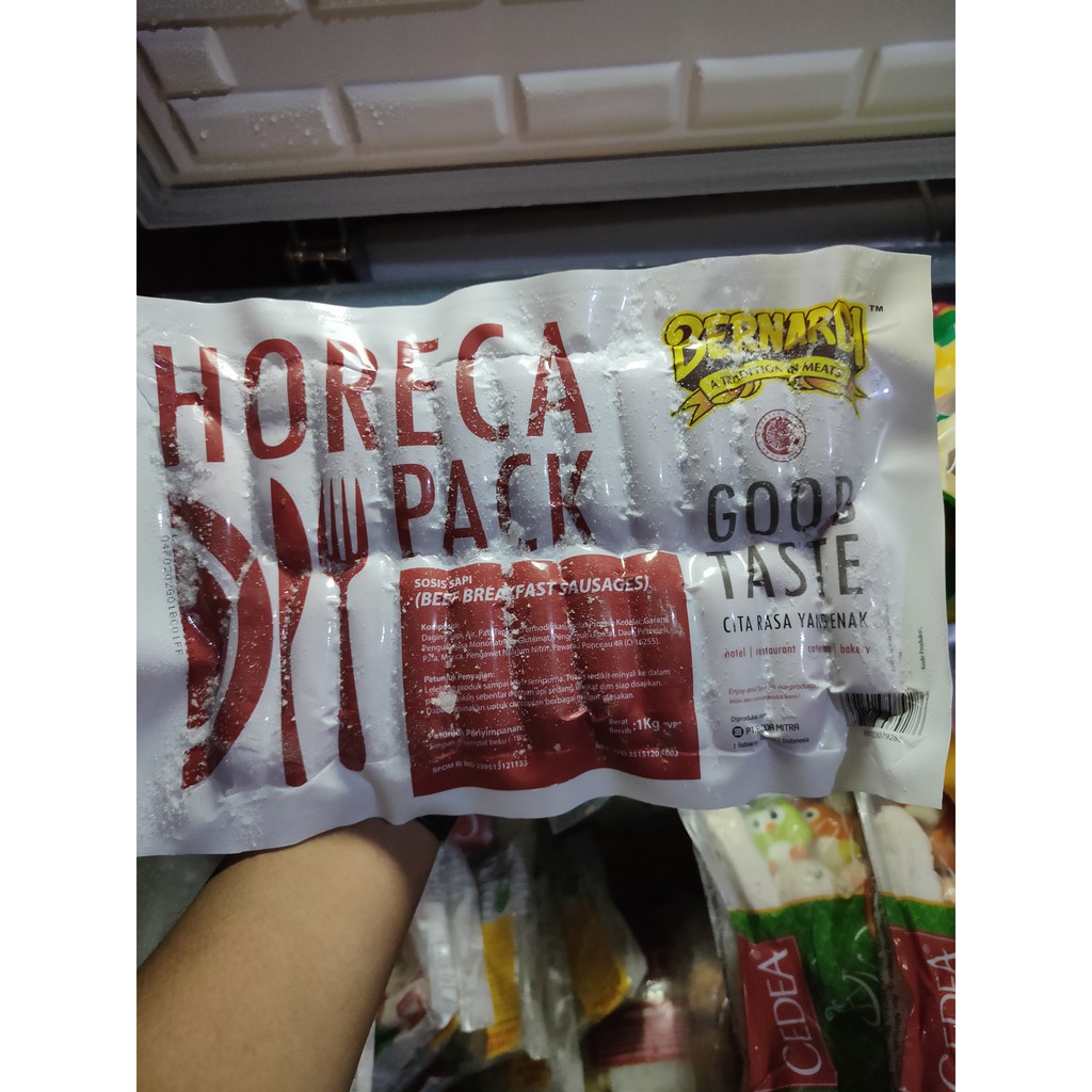 

bernardi horeca sosis sapi breakfast 1000 gram/1 kg
