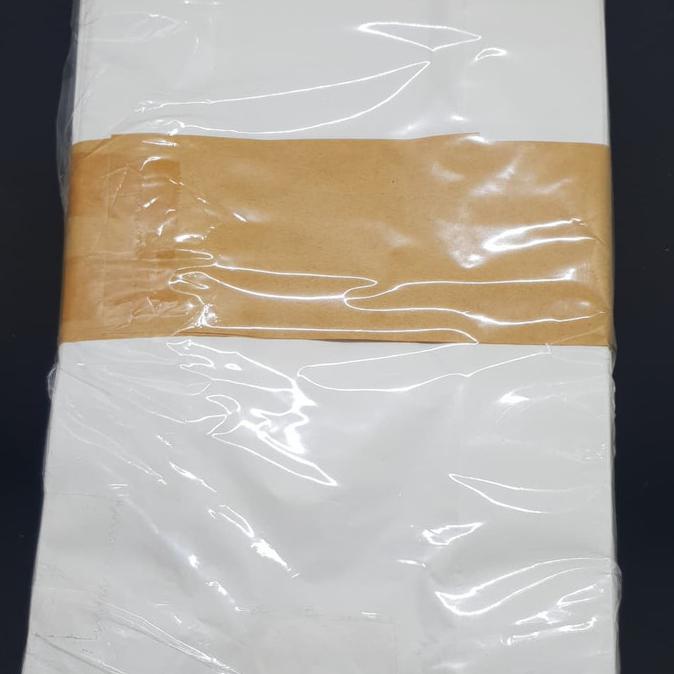 

[[BISA COD]] paper bag besar - kantong kertas PUTIH untuk roti, fried chicken dll