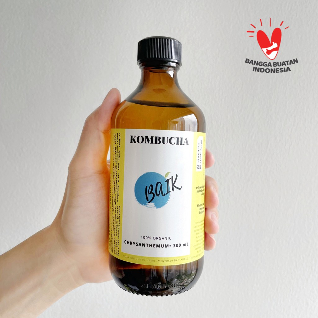 

Kombucha Baik - Chrysanthemum (300mL) - kesehatan imun booster detox probiotik antioksidan