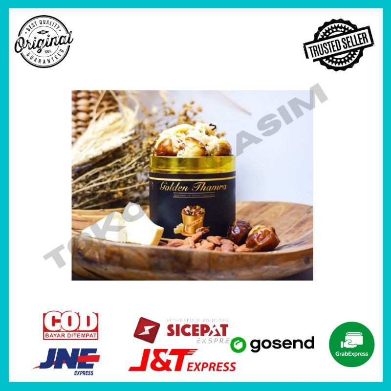 

golden thamra sukari keju almond 500gr - sukari almond keju 500gr -