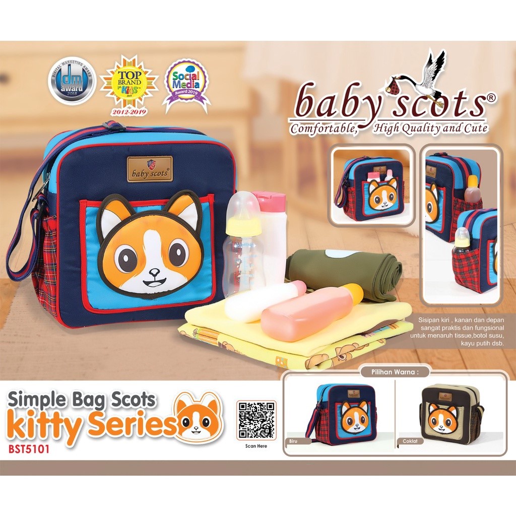 BABY SCOTS Keep Warm Simple Bag  Small Kitty Series