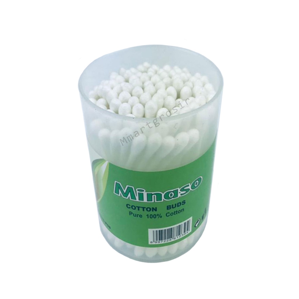 Minaso / Korek Kuping / Cotton buds / Perawatan  Telinga / isi 100 stick